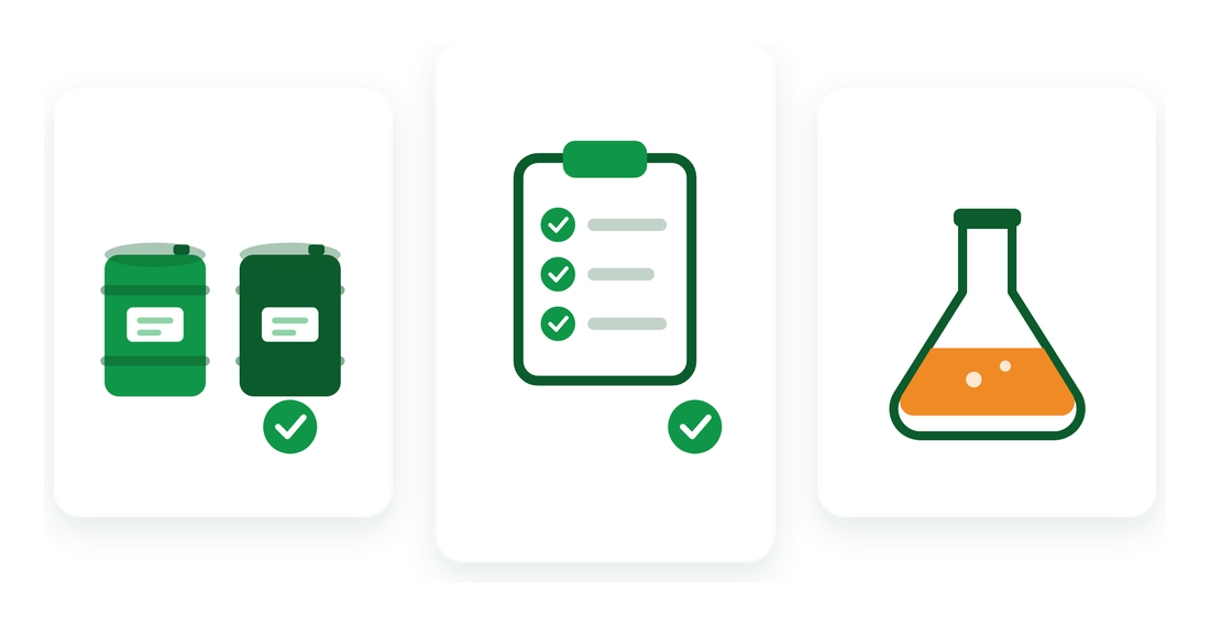 Produit fini, spécifications du client et base pour formulations
